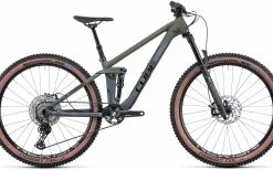 Cube Stereo 140 HPC Rookie Unge, Oliven/grå